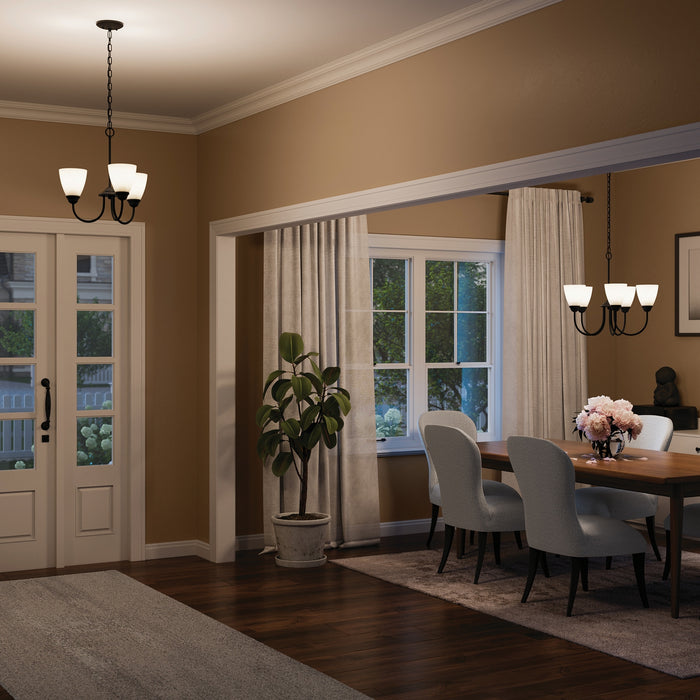 Kichler - 43637BK - Three Light Mini Chandelier - Jolie - Black