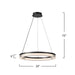Artcraft - AC6834BK - LED Pendant - Ari - Black