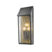 Artcraft - AC8059BK - Two Light Outdoor Wall Sconce - Point - Black, Brass