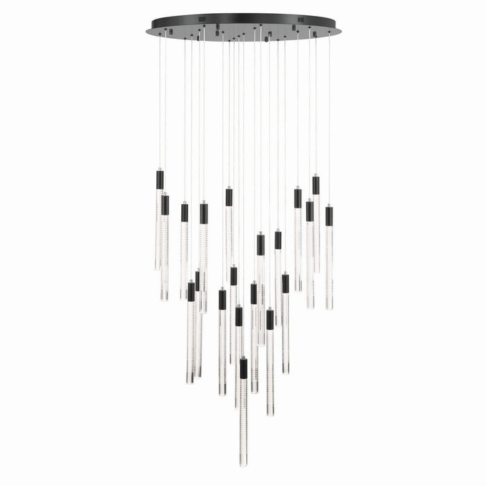 Artcraft - AC12140BK - LED Chandelier - Celine - Brass