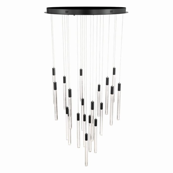 Artcraft - AC12140BK - LED Chandelier - Celine - Brass