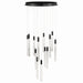 Artcraft - AC12143BK - LED Chandelier - Celine - Black
