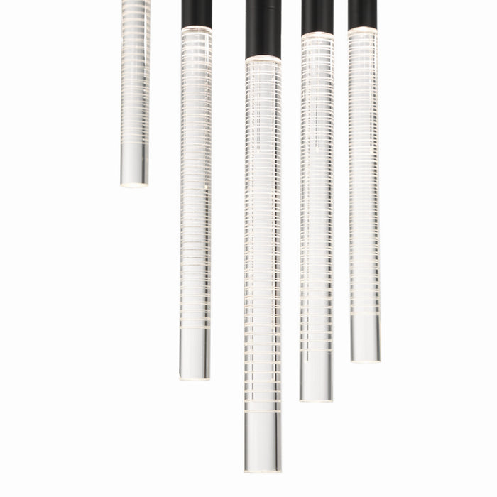 Artcraft - AC12143BK - LED Chandelier - Celine - Black