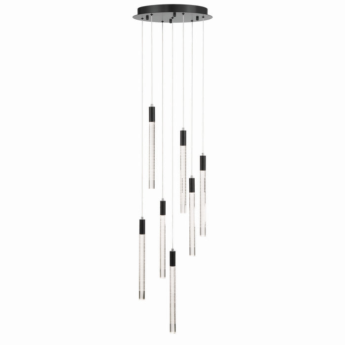 Artcraft - AC12147BK - LED Chandelier - Celine - Black