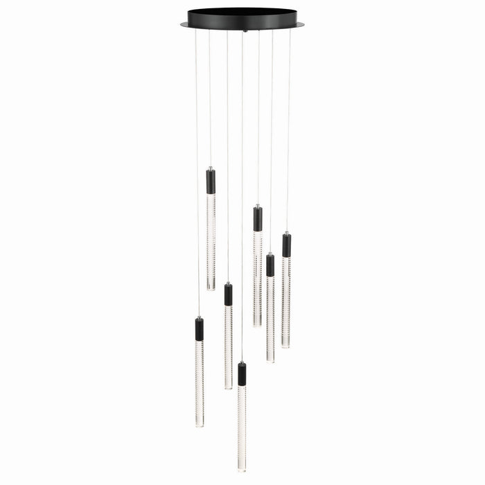 Artcraft - AC12147BK - LED Chandelier - Celine - Black