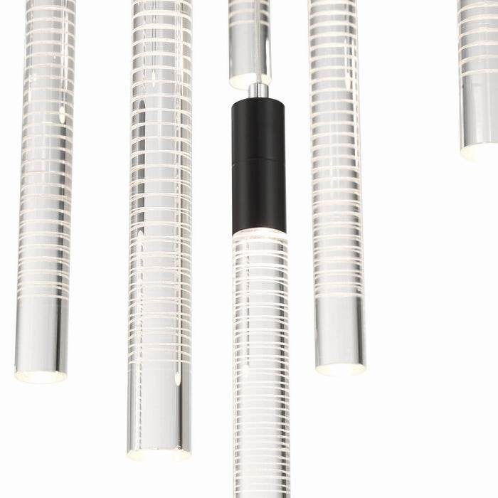 Artcraft - AC12147BK - LED Chandelier - Celine - Black