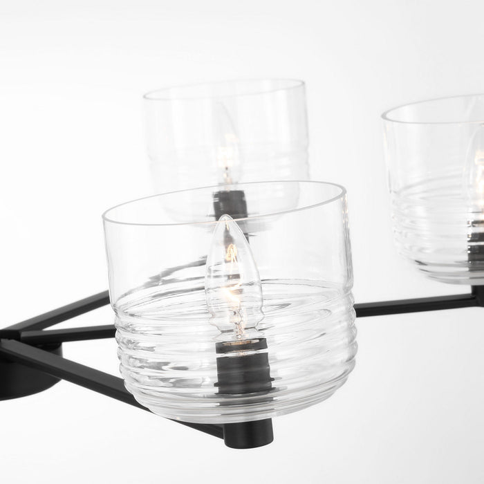 Visual Comfort Studio - DJC1216MBK - Six Light Chandelier - Lochdale - Midnight Black