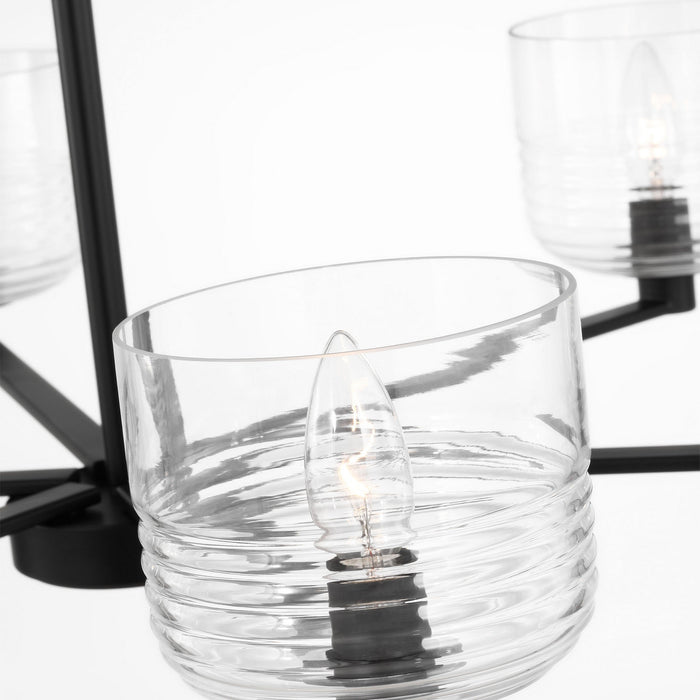 Visual Comfort Studio - DJC1216MBK - Six Light Chandelier - Lochdale - Midnight Black