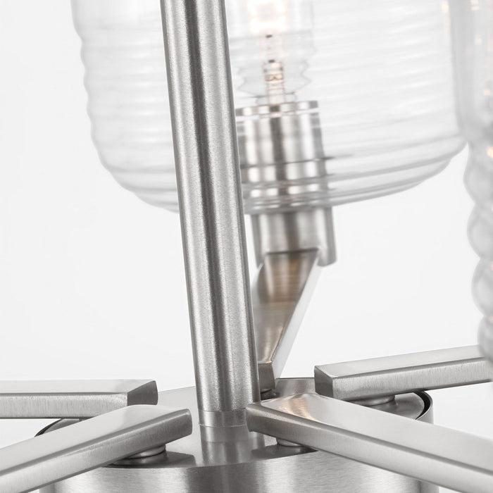 Visual Comfort Studio - DJC1225BS - Five Light Chandelier - Lochdale - Brushed Nickel