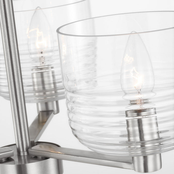 Visual Comfort Studio - DJC1233BS - Three Light Chandelier - Lochdale - Brushed Nickel