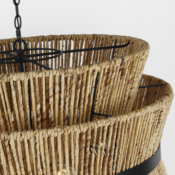 Visual Comfort Studio - DJP1074MBK - Four Light Pendant - Thurlo - Midnight Black