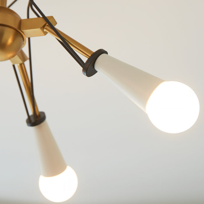 Visual Comfort Studio - EF1044MBKBBS - Semi-Flush Mts. - Multi-Port/Cluster - Online Exclusive-Piro