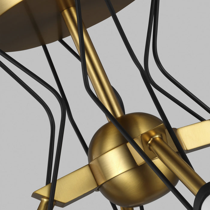 Visual Comfort Studio - EF1044MBKBBS - Semi-Flush Mts. - Multi-Port/Cluster - Online Exclusive-Piro