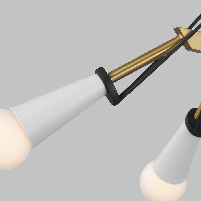 Visual Comfort Studio - EF1044MBKBBS - Semi-Flush Mts. - Multi-Port/Cluster - Online Exclusive-Piro