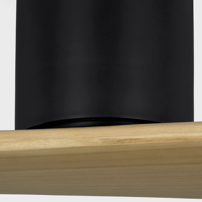 Visual Comfort Fan - 2PLSMH52MBKNH - 52"Ceiling Fan - Plank Smart 52 Hugger - Midnight Black