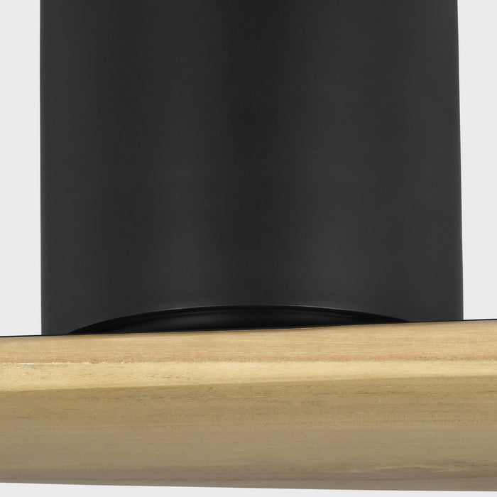 Visual Comfort Fan - 2PLSMH72MBKNH - 72"Ceiling Fan - Plank Smart 72 Hugger - Midnight Black