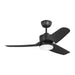 Visual Comfort Fan - 3CGR44MBKD - 44"Ceiling Fan - Colgin 44 LED - Midnight Black