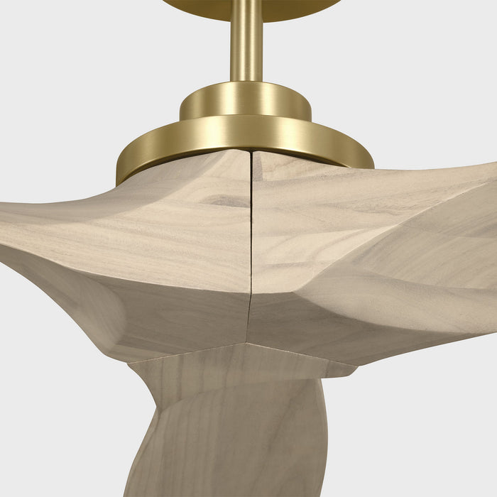 Visual Comfort Fan - 3CLNSM70BBSWWO - 70"Ceiling Fan - Collins Smart 70 - Burnished Brass