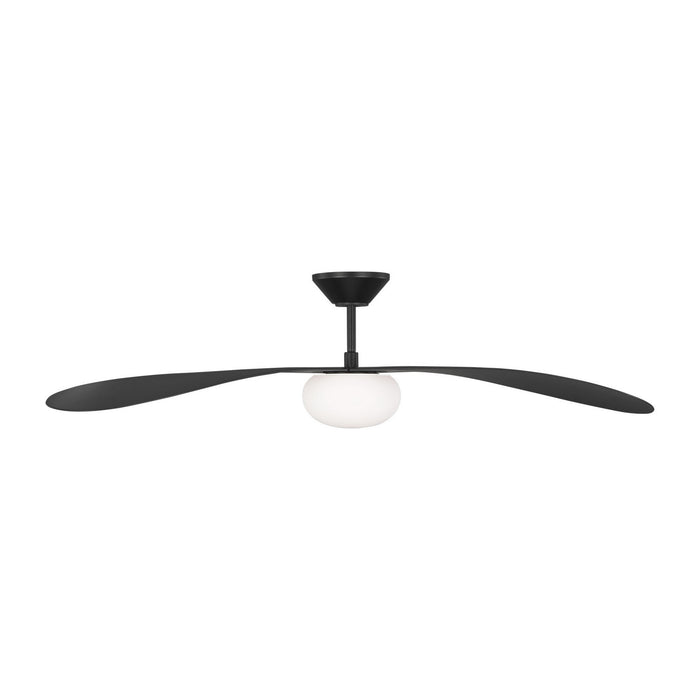 Visual Comfort Fan - 3DPSM58MBKD - 58"Ceiling Fan - Drape Smart 58 LED - Midnight Black
