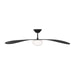 Visual Comfort Fan - 3DPSM58MBKD - 58"Ceiling Fan - Drape Smart 58 LED - Midnight Black