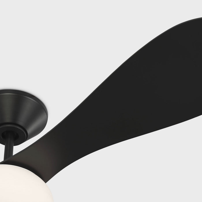 Visual Comfort Fan - 3DPSM58MBKD - 58"Ceiling Fan - Drape Smart 58 LED - Midnight Black