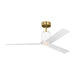 Visual Comfort Fan - 3PESM52BBSD - 52"Ceiling Fan - Peel Smart 52 LED - Burnished Brass