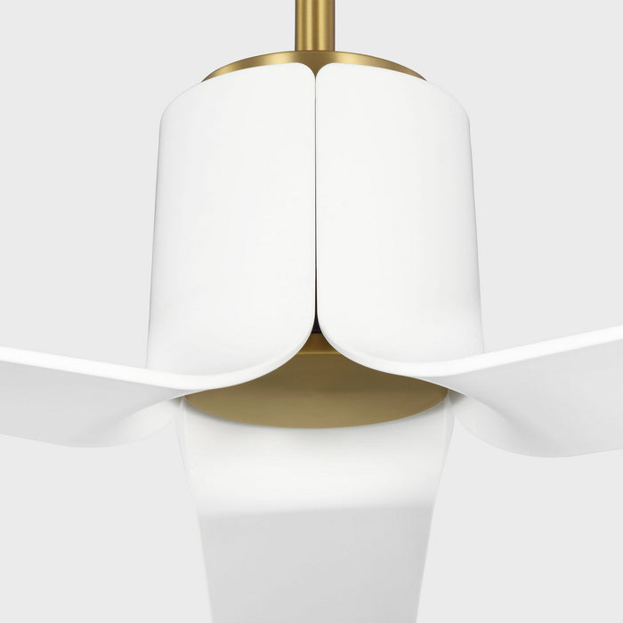 Visual Comfort Fan - 3PESM52BBSD - 52"Ceiling Fan - Peel Smart 52 LED - Burnished Brass