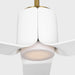 Visual Comfort Fan - 3PESM52BBSD - 52"Ceiling Fan - Peel Smart 52 LED - Burnished Brass
