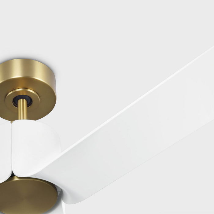 Visual Comfort Fan - 3PESM52BBSD - 52"Ceiling Fan - Peel Smart 52 LED - Burnished Brass