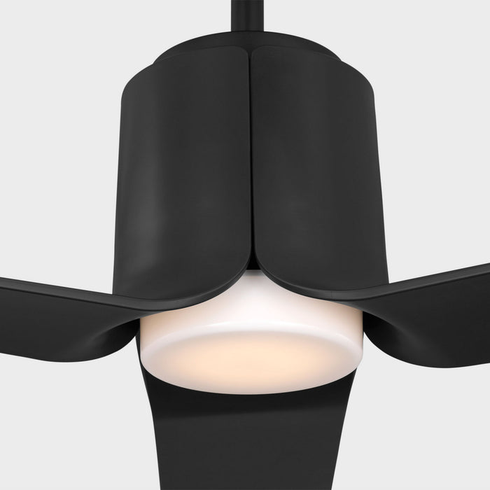 Visual Comfort Fan - 3PESM52MBKD - 52"Ceiling Fan - Peel Smart 52 LED - Midnight Black
