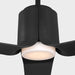 Visual Comfort Fan - 3PESM52MBKD - 52"Ceiling Fan - Peel Smart 52 LED - Midnight Black