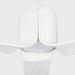 Visual Comfort Fan - 3PESM52RZWD - 52"Ceiling Fan - Peel Smart 52 LED - Matte White
