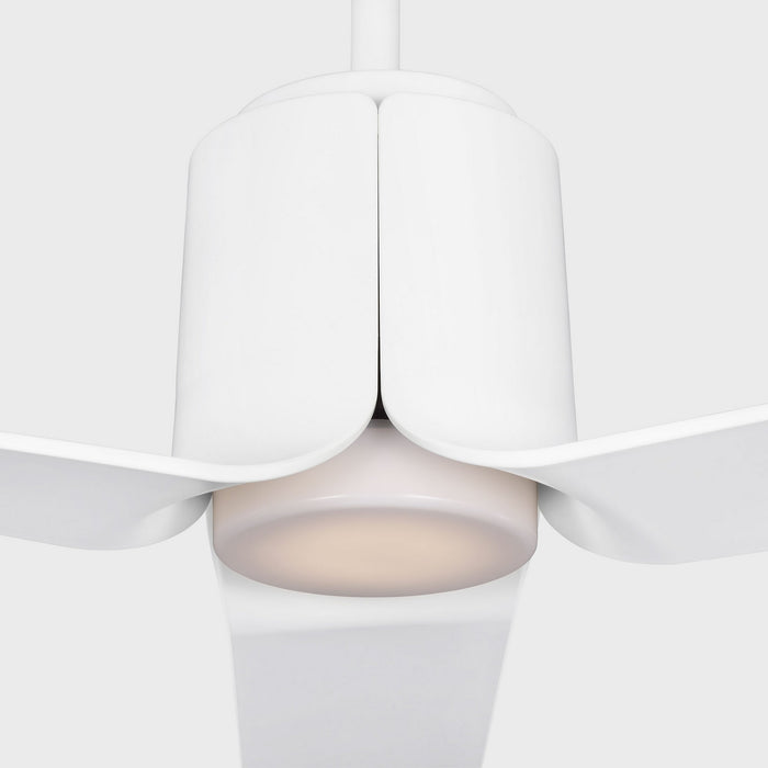 Visual Comfort Fan - 3PESM52RZWD - 52"Ceiling Fan - Peel Smart 52 LED - Matte White