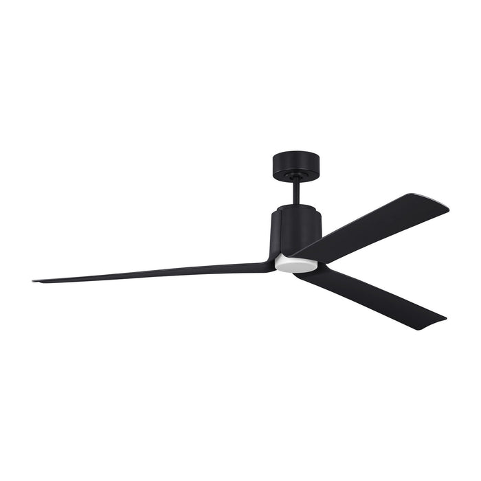 Visual Comfort Fan - 3PESM66MBKD - 66"Ceiling Fan - Peel Smart 66 LED - Midnight Black