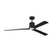 Visual Comfort Fan - 3PESM66MBKD - 66"Ceiling Fan - Peel Smart 66 LED - Midnight Black