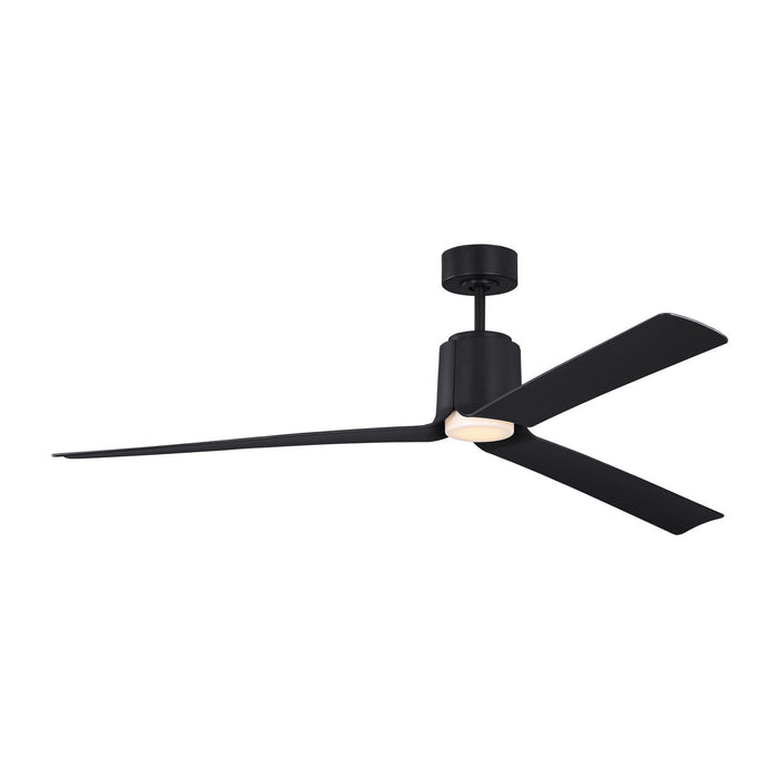 Visual Comfort Fan - 3PESM66MBKD - 66"Ceiling Fan - Peel Smart 66 LED - Midnight Black