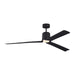 Visual Comfort Fan - 3PESM66MBKD - 66"Ceiling Fan - Peel Smart 66 LED - Midnight Black