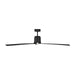 Visual Comfort Fan - 3PESM66MBKD - 66"Ceiling Fan - Peel Smart 66 LED - Midnight Black
