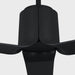 Visual Comfort Fan - 3PESM66MBKD - 66"Ceiling Fan - Peel Smart 66 LED - Midnight Black