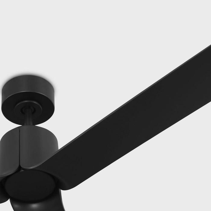 Visual Comfort Fan - 3PESM66MBKD - 66"Ceiling Fan - Peel Smart 66 LED - Midnight Black