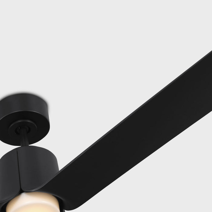 Visual Comfort Fan - 3PESM66MBKD - 66"Ceiling Fan - Peel Smart 66 LED - Midnight Black