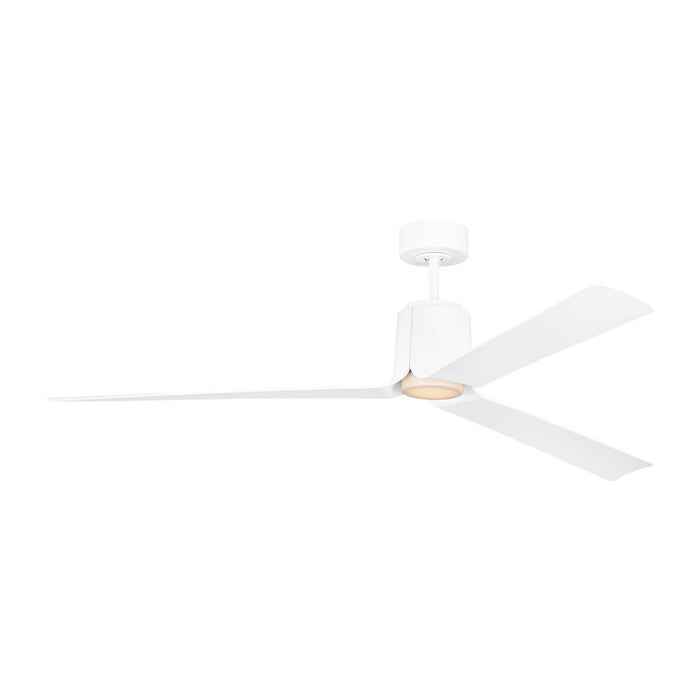 Visual Comfort Fan - 3PESM66RZWD - 66"Ceiling Fan - Peel Smart 66 LED - Matte White