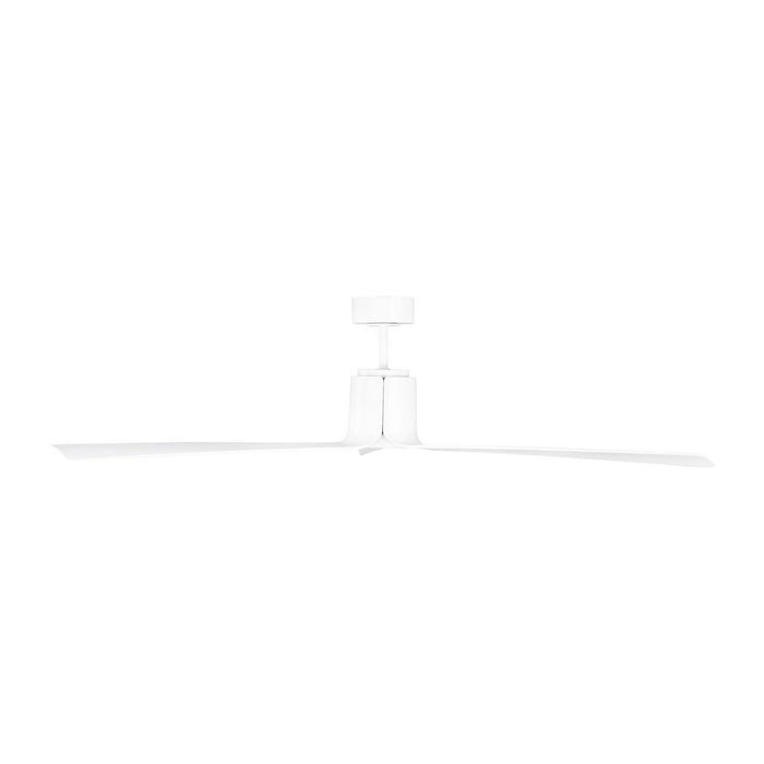 Visual Comfort Fan - 3PESM66RZWD - 66"Ceiling Fan - Peel Smart 66 LED - Matte White