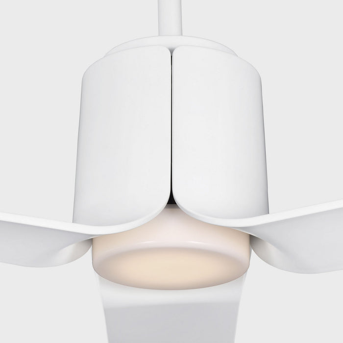 Visual Comfort Fan - 3PESM66RZWD - 66"Ceiling Fan - Peel Smart 66 LED - Matte White