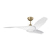 Visual Comfort Fan - 3TNSM52BBSD - 52"Ceiling Fan - Topan Smart 52 LED - Burnished Brass