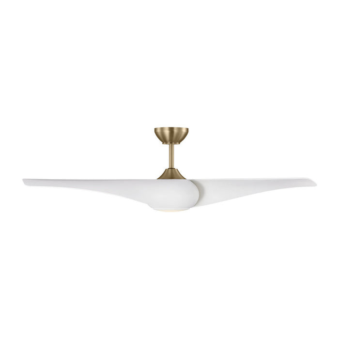 Visual Comfort Fan - 3TNSM52BBSD - 52"Ceiling Fan - Topan Smart 52 LED - Burnished Brass