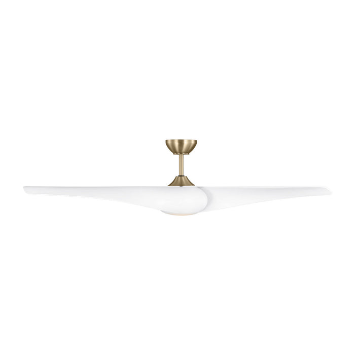 Visual Comfort Fan - 3TNSM60BBSD - 60"Ceiling Fan - Topan Smart 60 LED - Burnished Brass