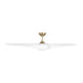 Visual Comfort Fan - 3TNSM60BBSD - 60"Ceiling Fan - Topan Smart 60 LED - Burnished Brass