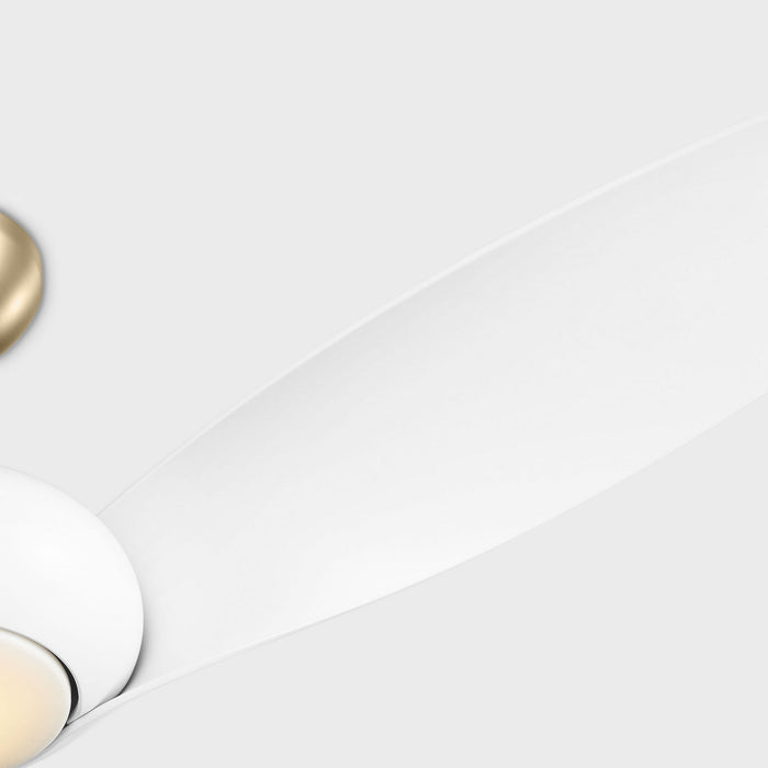 Visual Comfort Fan - 3TNSM60BBSD - 60"Ceiling Fan - Topan Smart 60 LED - Burnished Brass