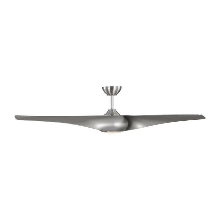 Visual Comfort Fan - 3TNSM60BSD - 60"Ceiling Fan - Topan Smart 60 LED - Brushed Steel
